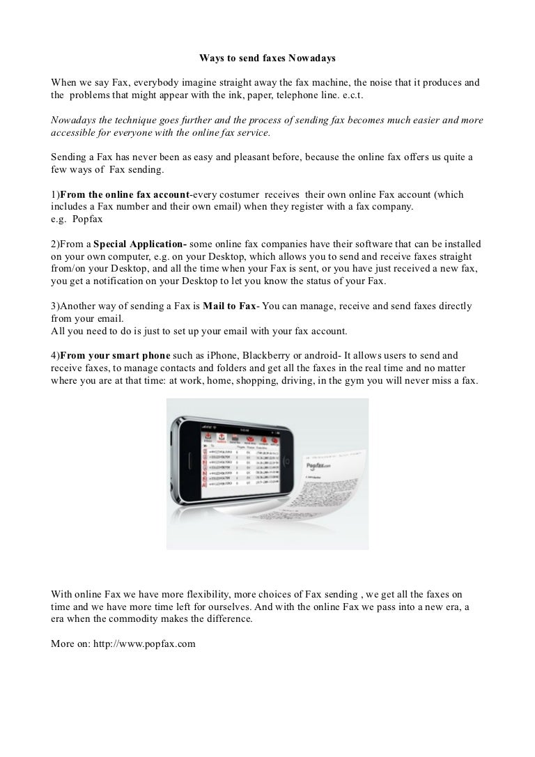 3 Ways to Fax forecast 3 Ways to Fax advise